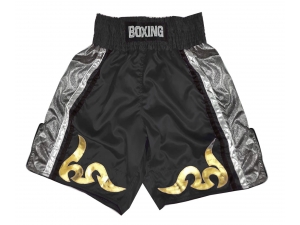 Custom Boxing Shorts : KNBSH-030-Black